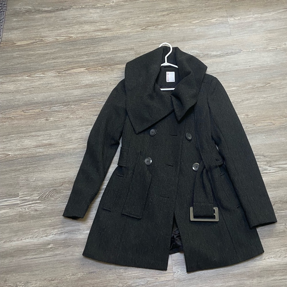 Wool Dress Coat with Belt
